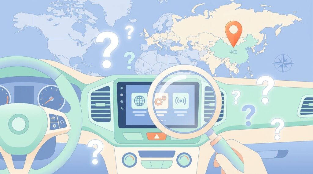 KASUVARカーオーディオのブランド調査イメージイラスト