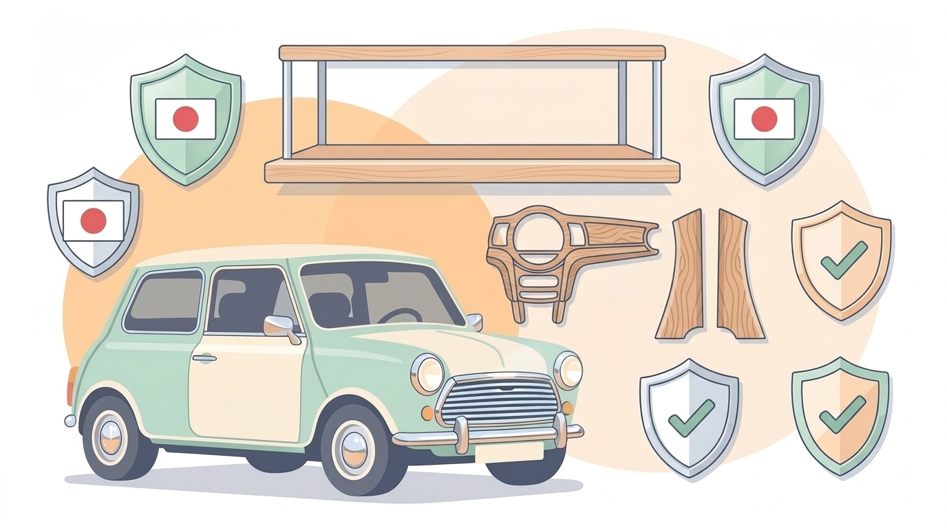 信頼できる代替カーパーツブランドのイメージイラスト