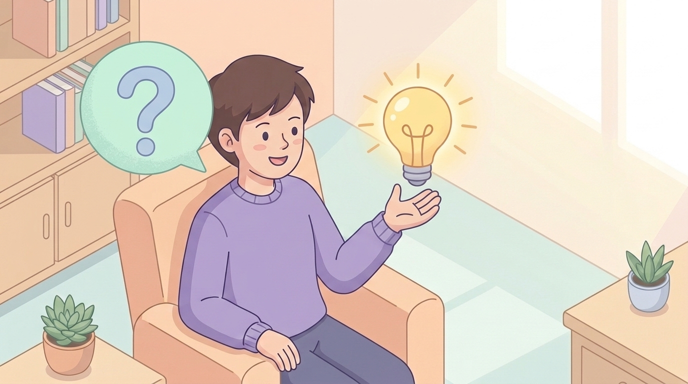 疑問と答えを表すQ&Aのイラスト