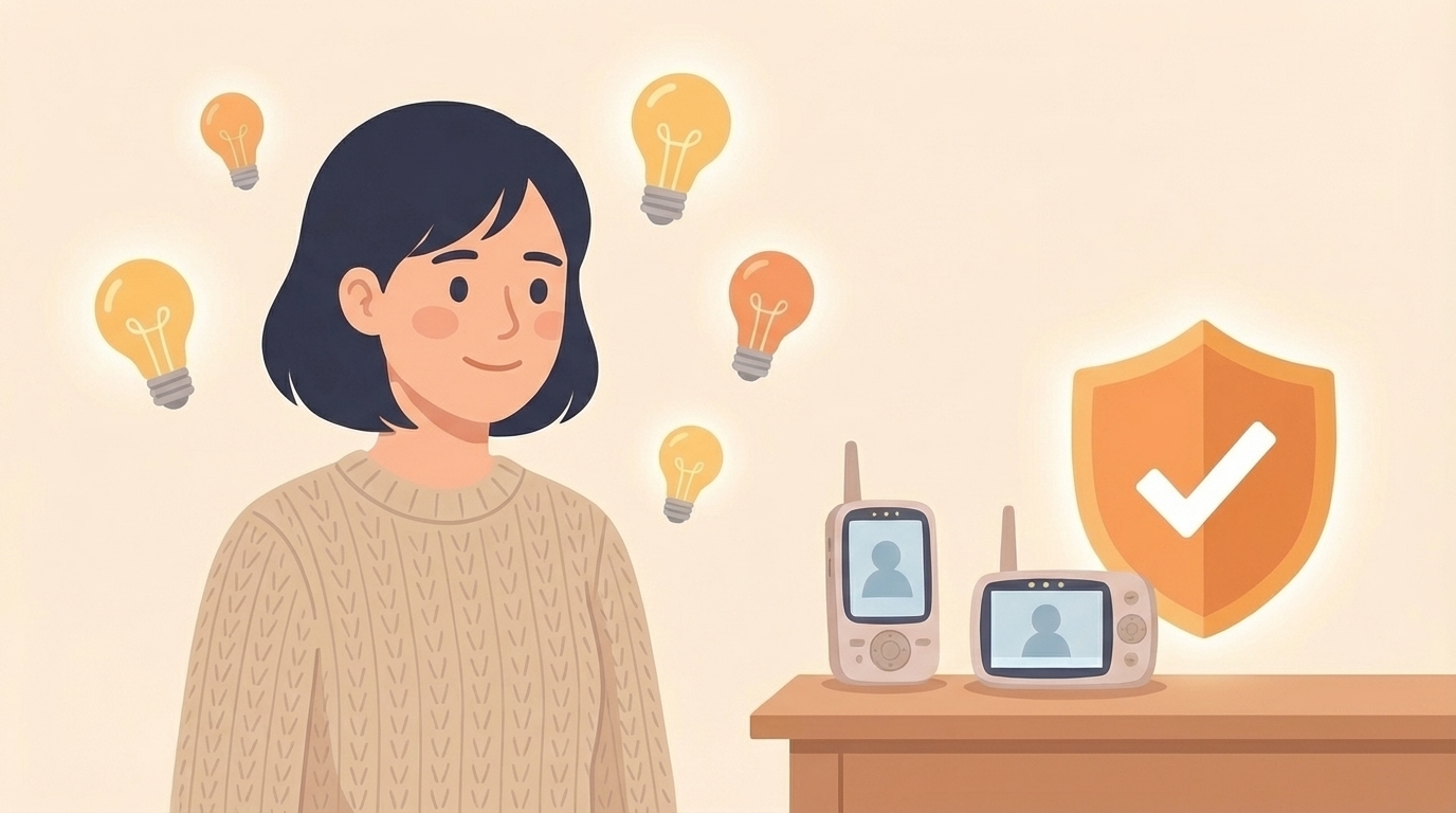 疑問が解消されて安心する女性のイラスト