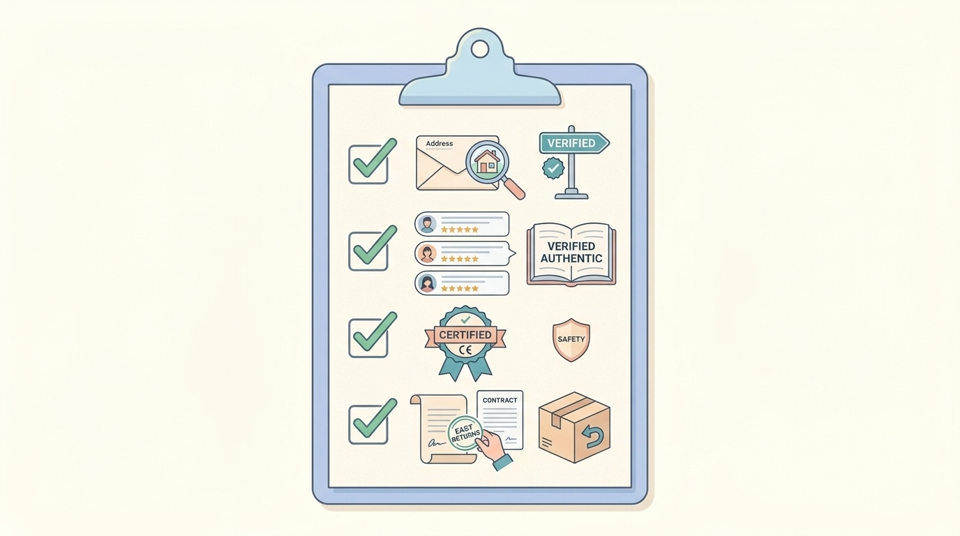 購入前チェックリストのイラスト