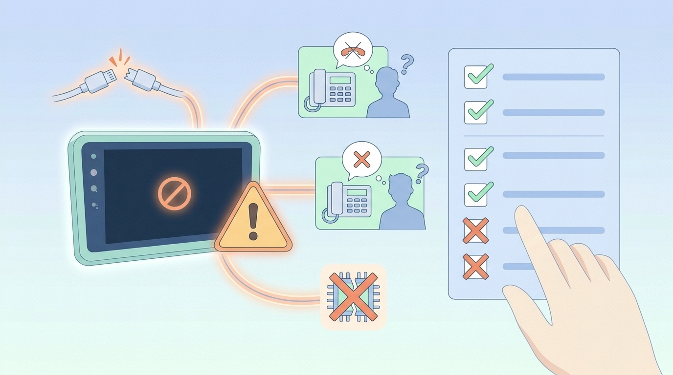 カーオーディオ購入時のリスクと注意点イメージイラスト