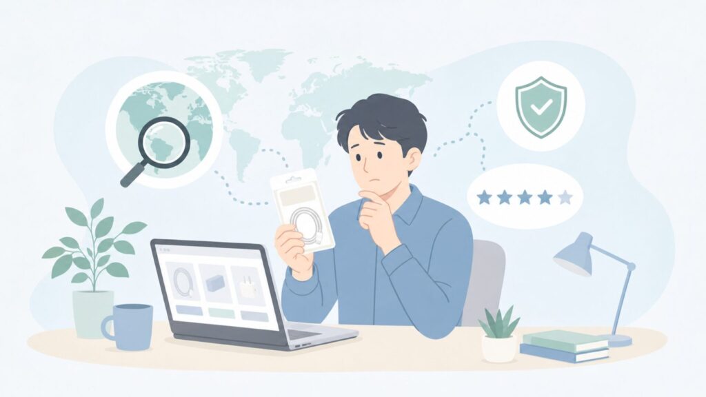 Deniibeの出自と安全性を確認する人物