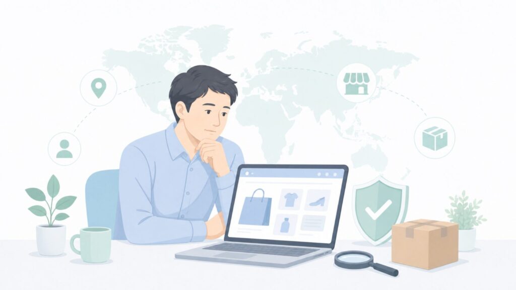 ブランドの国籍や安全性を確認する人物