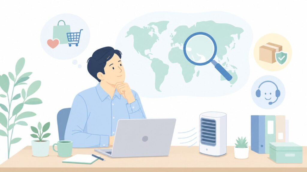 Qinux Breezeの国と購入前確認を調べる人