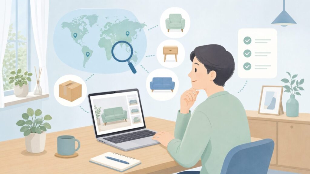 Rafadaの出自を調べる人物のイラスト