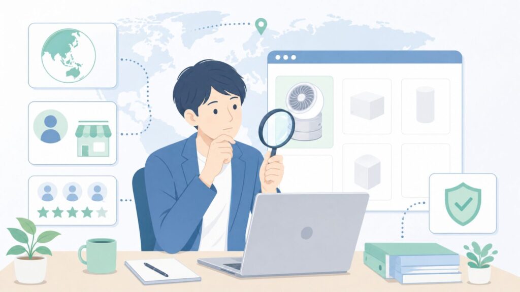 Xasla Airの販売元や評判を確認する人物