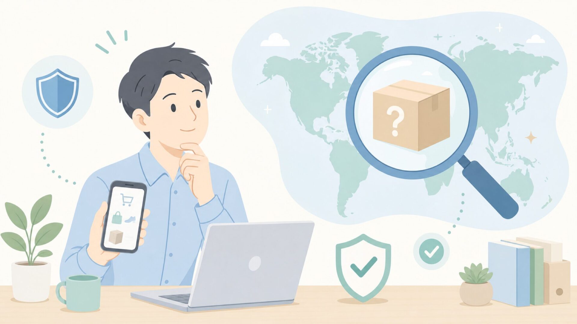 Yakeeの国と安全性を確認する人物