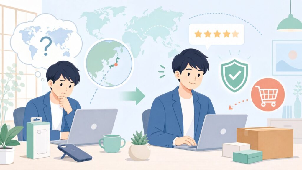 ESRはどこの国のブランド？品質・評判を徹底検証【2026年版】の要点を表すイラスト