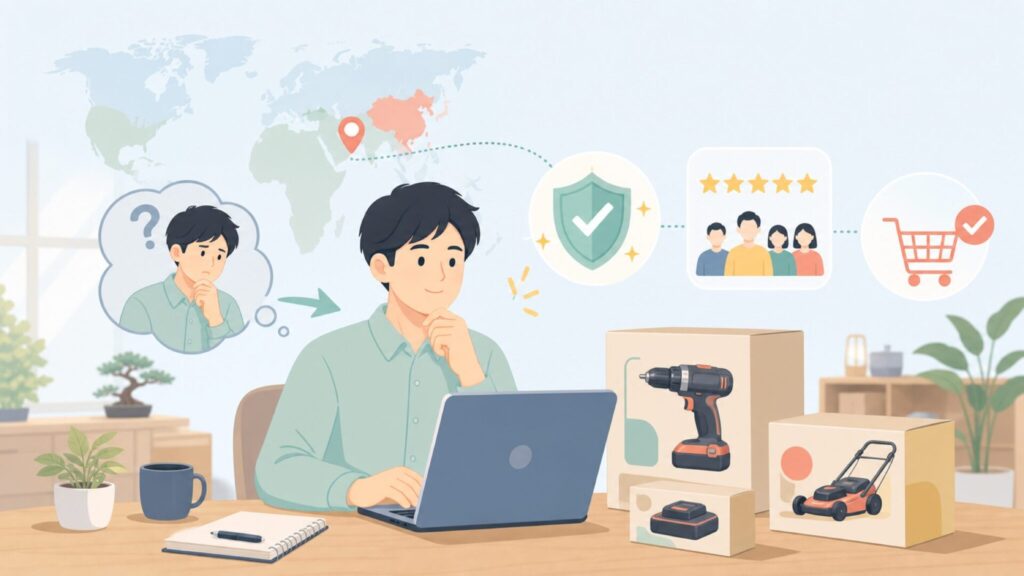 Positecはどこの国？WORXの親会社の正体を徹底解説の要点を表すイラスト