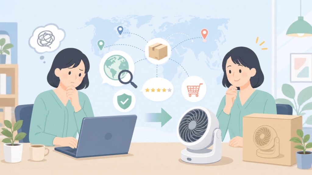 Onkyaはどこの国のブランド？製造元・口コミ・信頼性を正直に解説の要点を表すイラスト