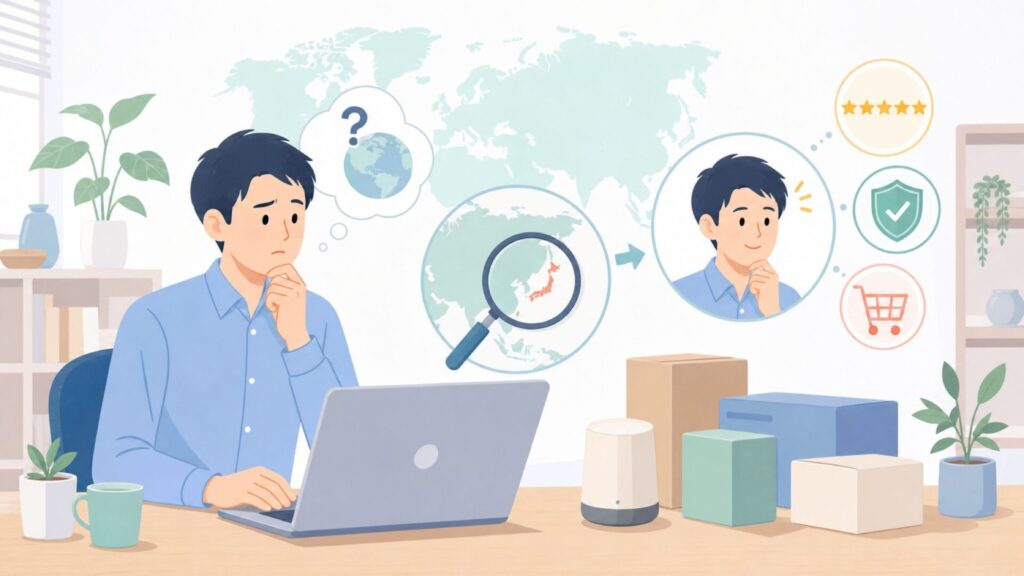 ハイアールはどこの国のメーカー？中国・青島発の世界最大ブランドの実態の要点を表すイラスト