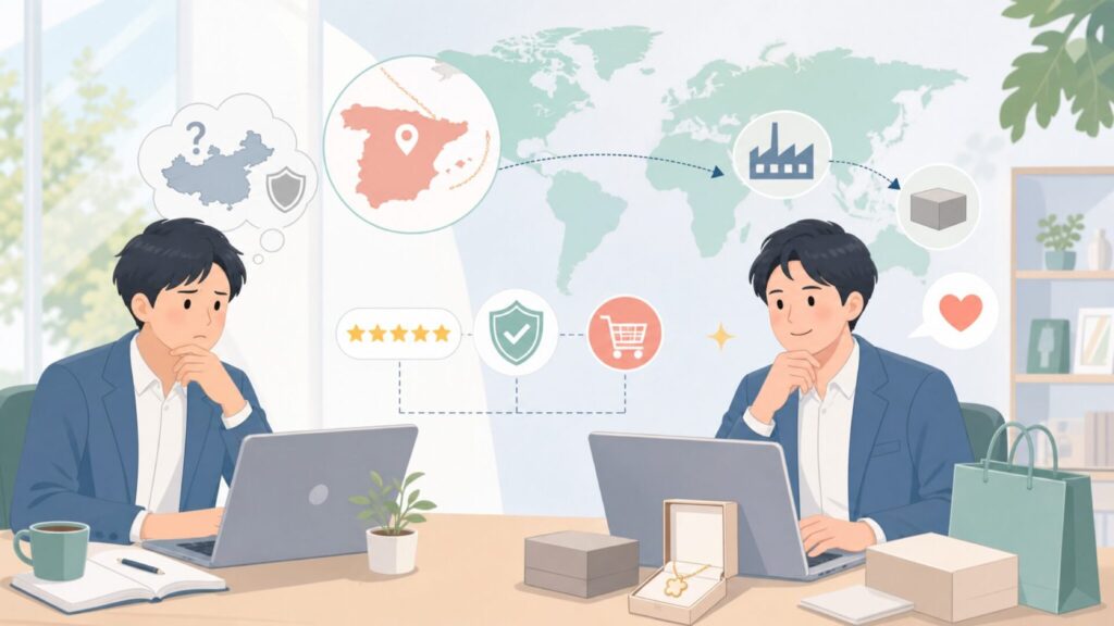 Tousはどこの国のブランド？中国製でも本物の理由とブランドの格を解説の要点を表すイラスト