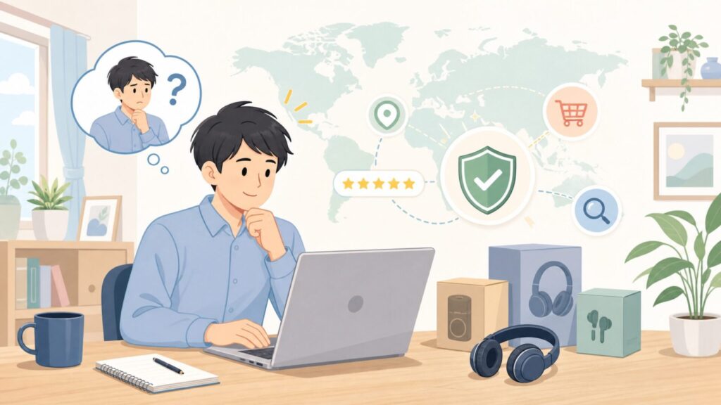 Clarity Audioはどこの国？米国系ブランドの正体と買って大丈夫かを徹底解説の要点を表すイラ