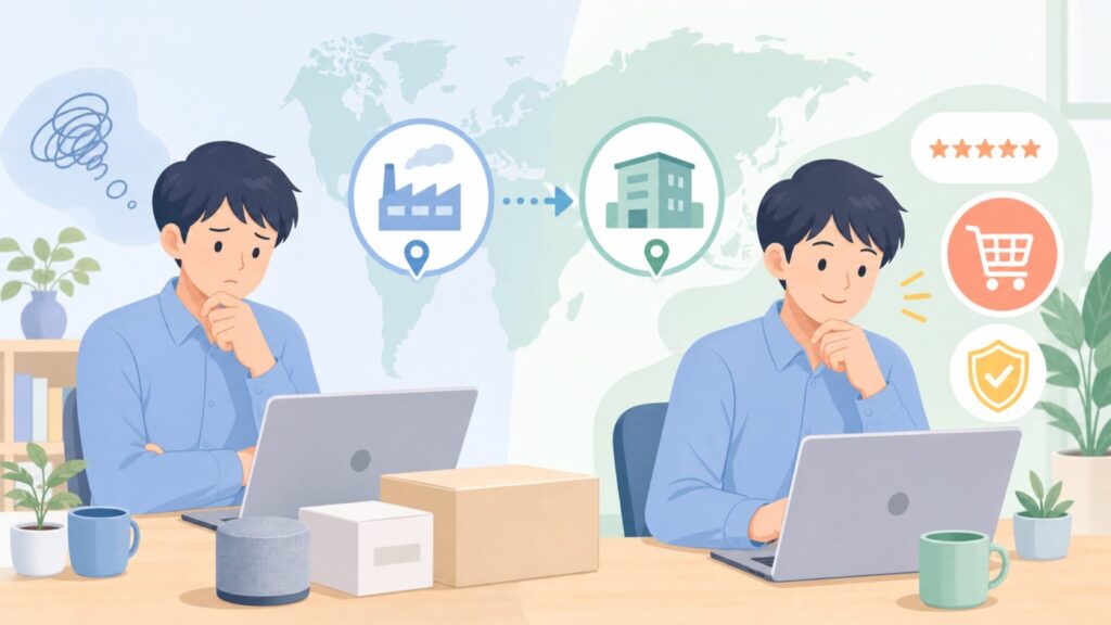 Acemileはどこの国？シリコンバレー発スピーカーブランドの実態を解説の要点を表すイラスト