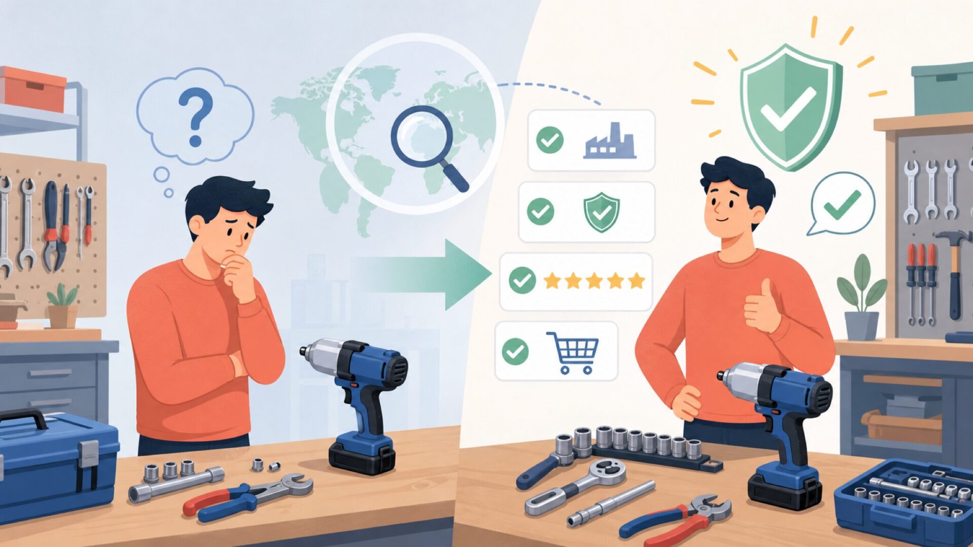 Total Toolsはどこの国？イタリア発ブランドの正体と評判を解説の要点を表すイラスト