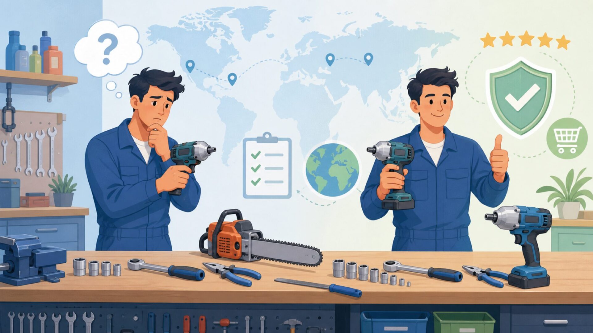 Pferdはどこの国のブランド？馬が由来のドイツ工具メーカーを解説の要点を表すイラスト
