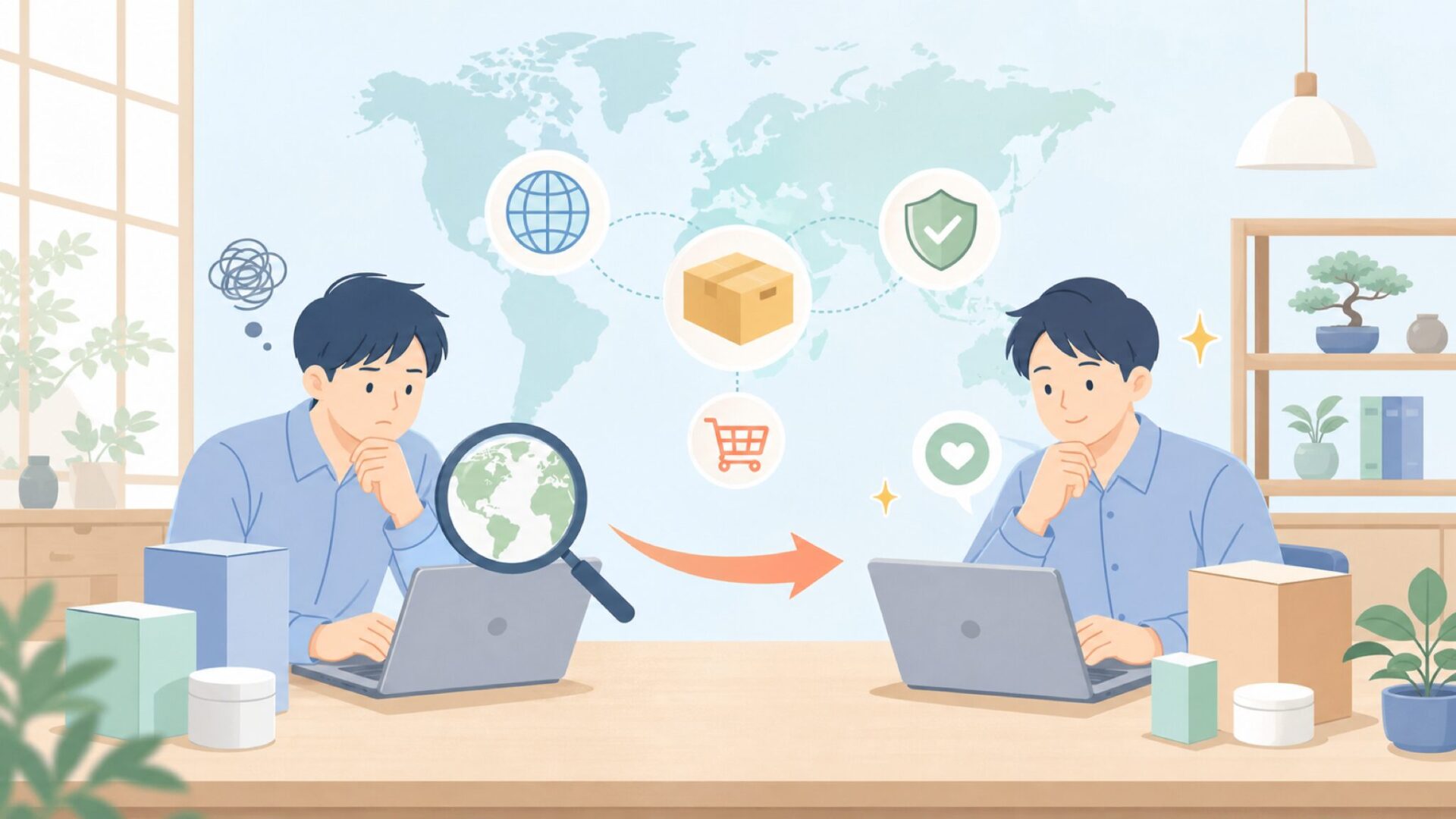 Bormaxはどこの国のブランド？運営会社と安全性を調査の要点を表すイラスト