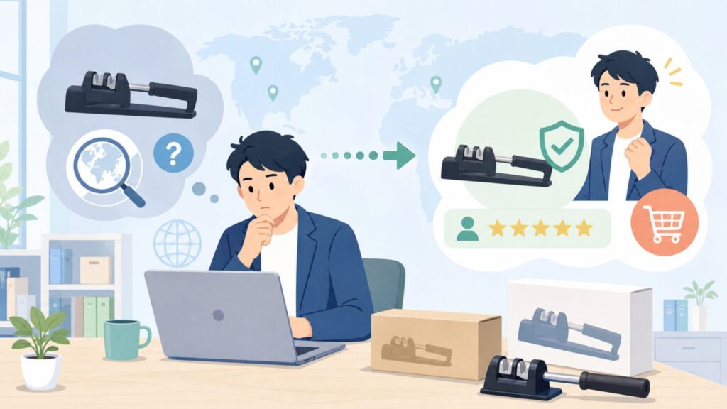 Lanskyはどこの国のブランド？原産国とメーカー素性を徹底解説の要点を表すイラスト