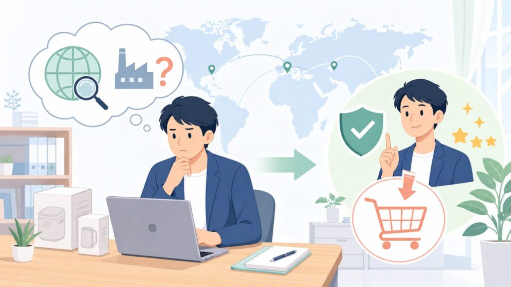 Yamashinはどこの国のブランド？日本発の正体と製造国を解説の要点を表すイラスト