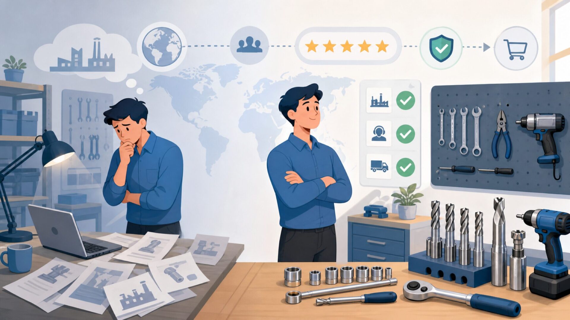 Guhringはどこの国？ドイツの精密切削工具メーカーを徹底解説の要点を表すイラスト