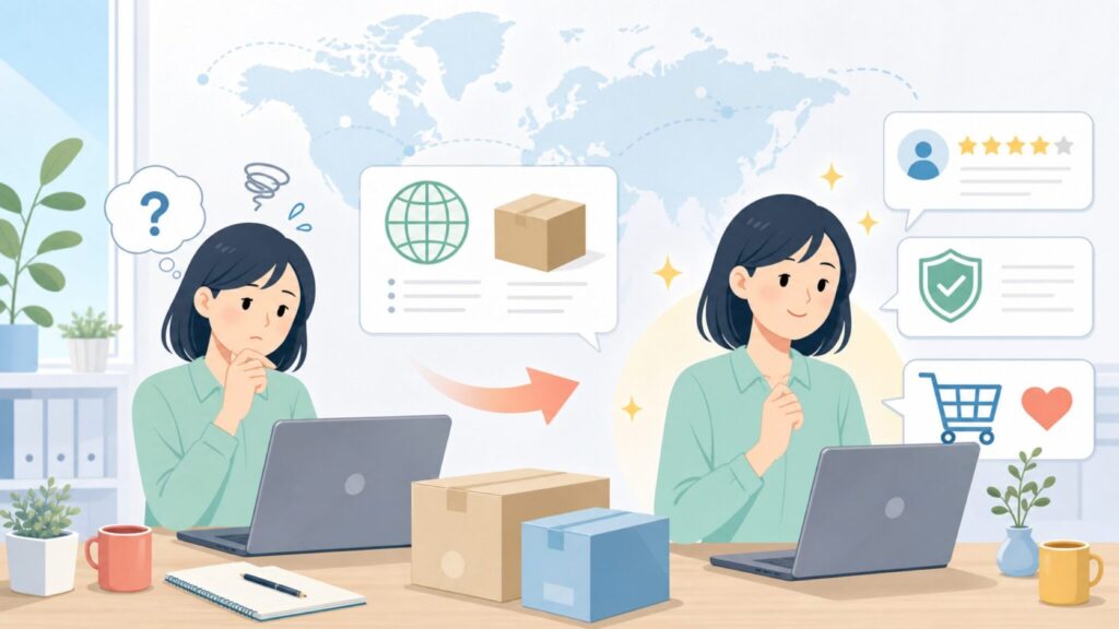 Nakamura KANONはどこの国？運営会社と評判を解説の要点を表すイラスト