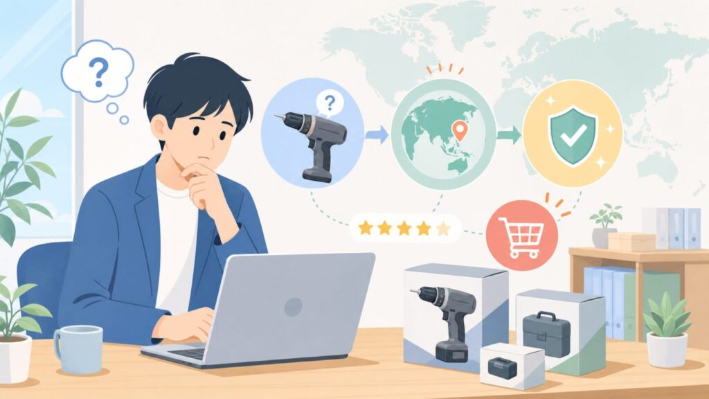 Dead On Toolsはどこの国？原産国とメーカーの正体を解説の要点を表すイラスト