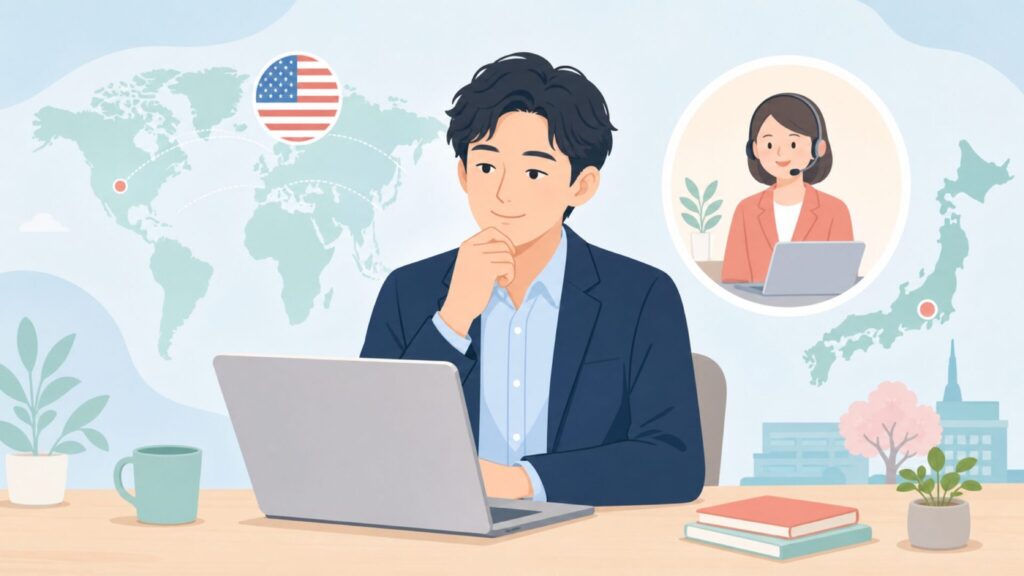 HPの国籍と日本サポートを確認する人物