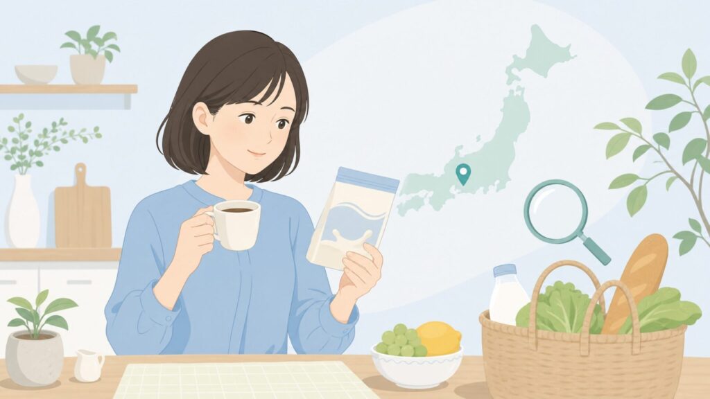 Sujaataの国と由来を調べる女性
