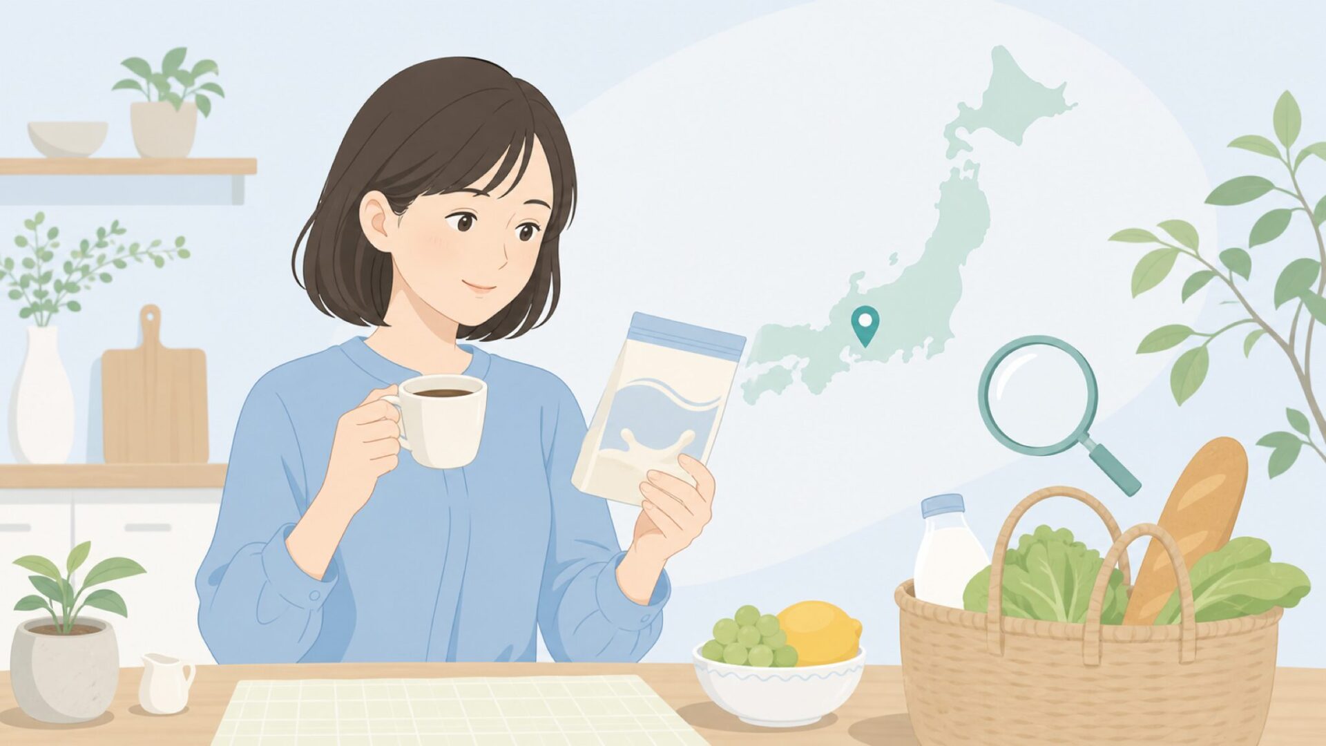 Sujaataの国と由来を調べる女性