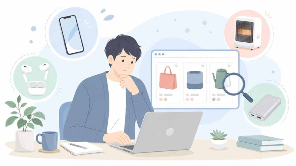ブランド情報を調べる購入前のユーザー