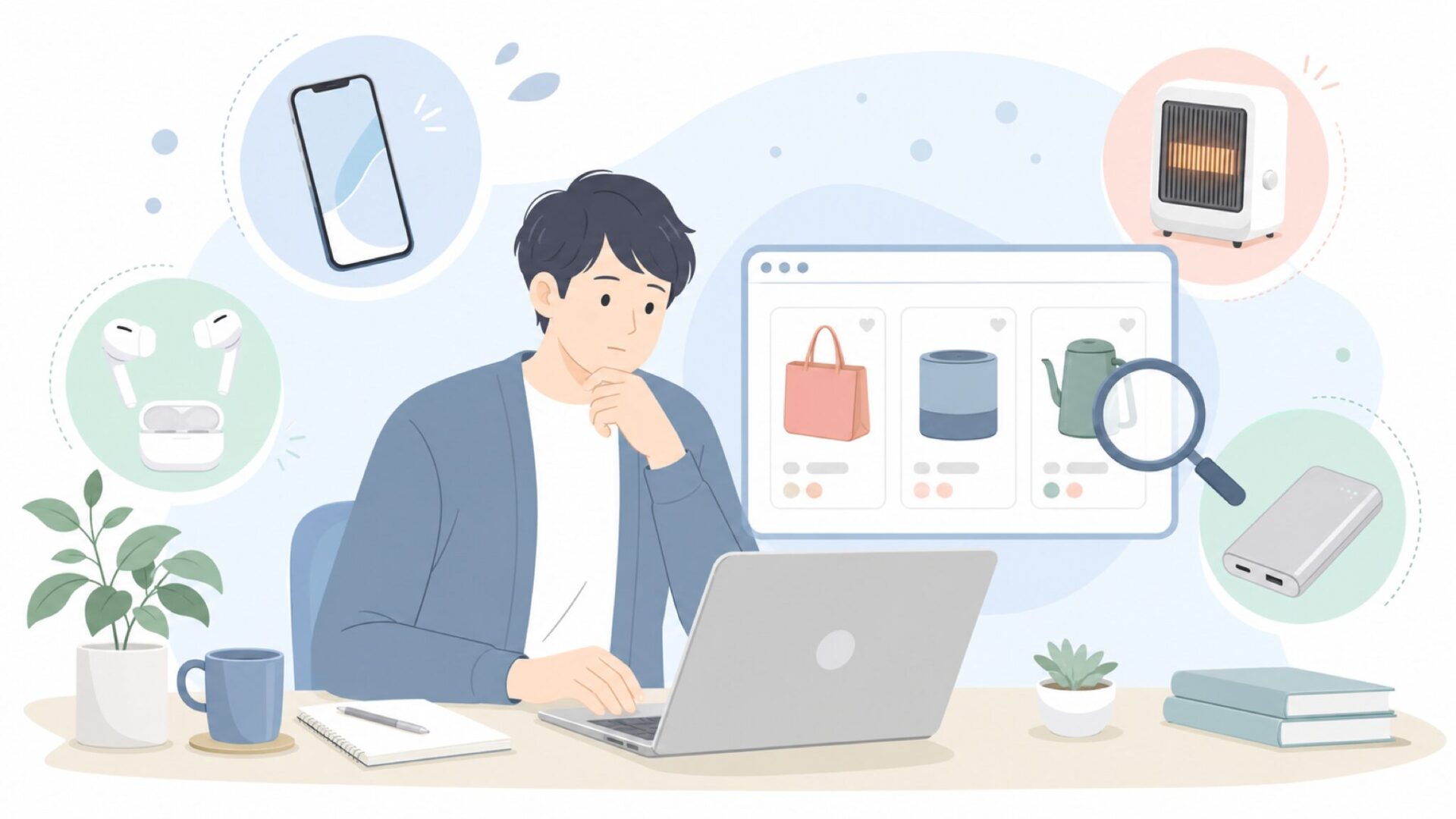 ブランド情報を調べる購入前のユーザー