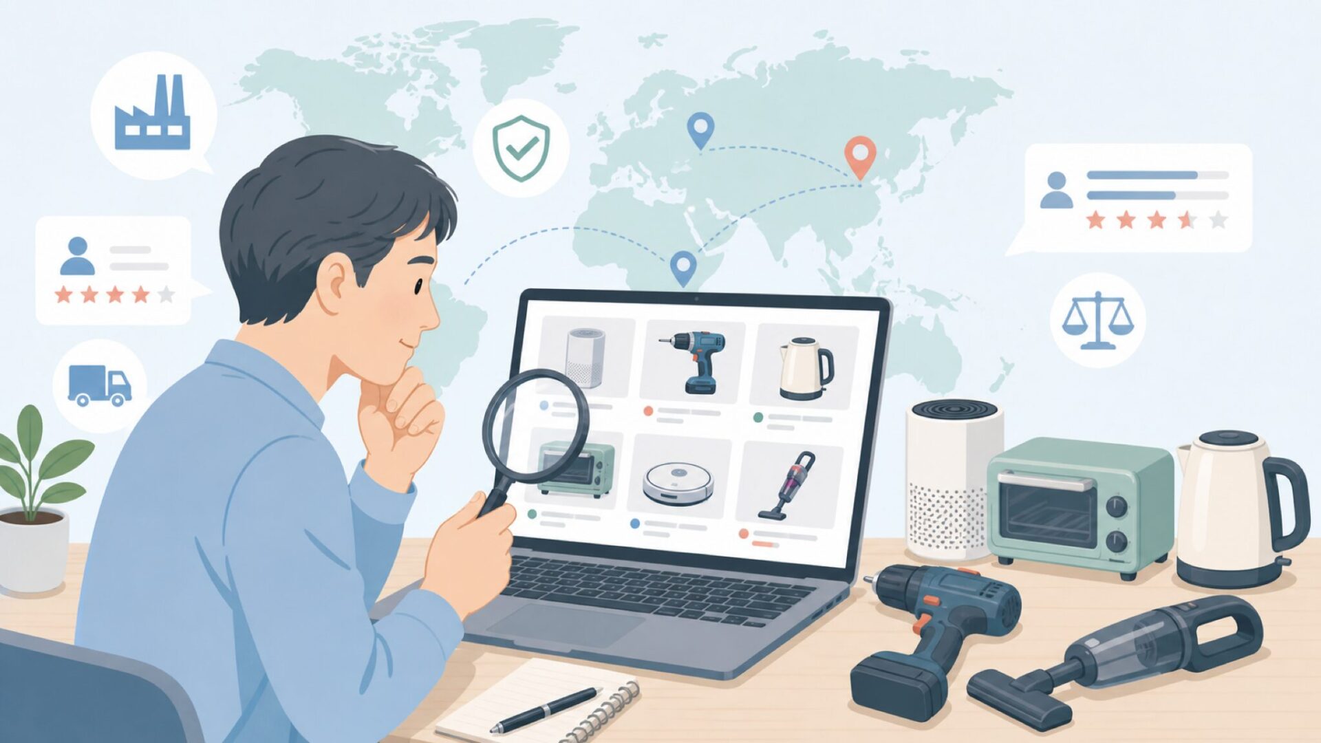 VORAGAの販売元や口コミを調べるイメージ