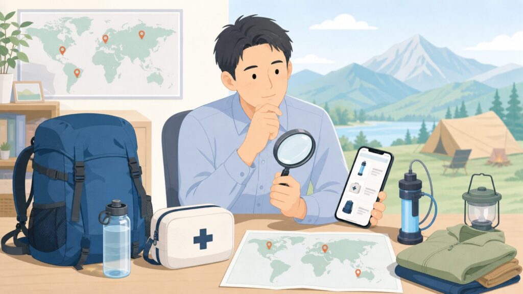 ITHKYの安全性を調べるアウトドア用品購入者