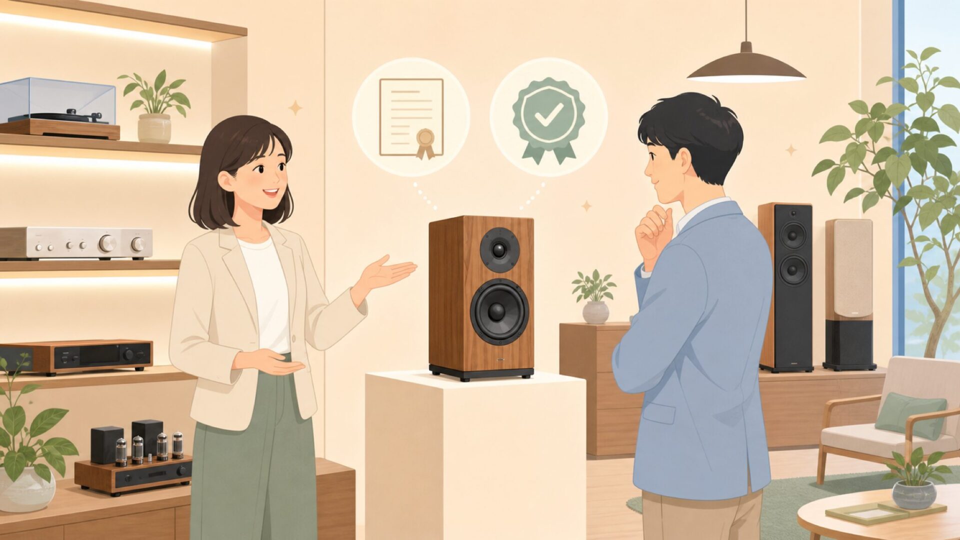正規代理店ショールームでの接客のイメージ