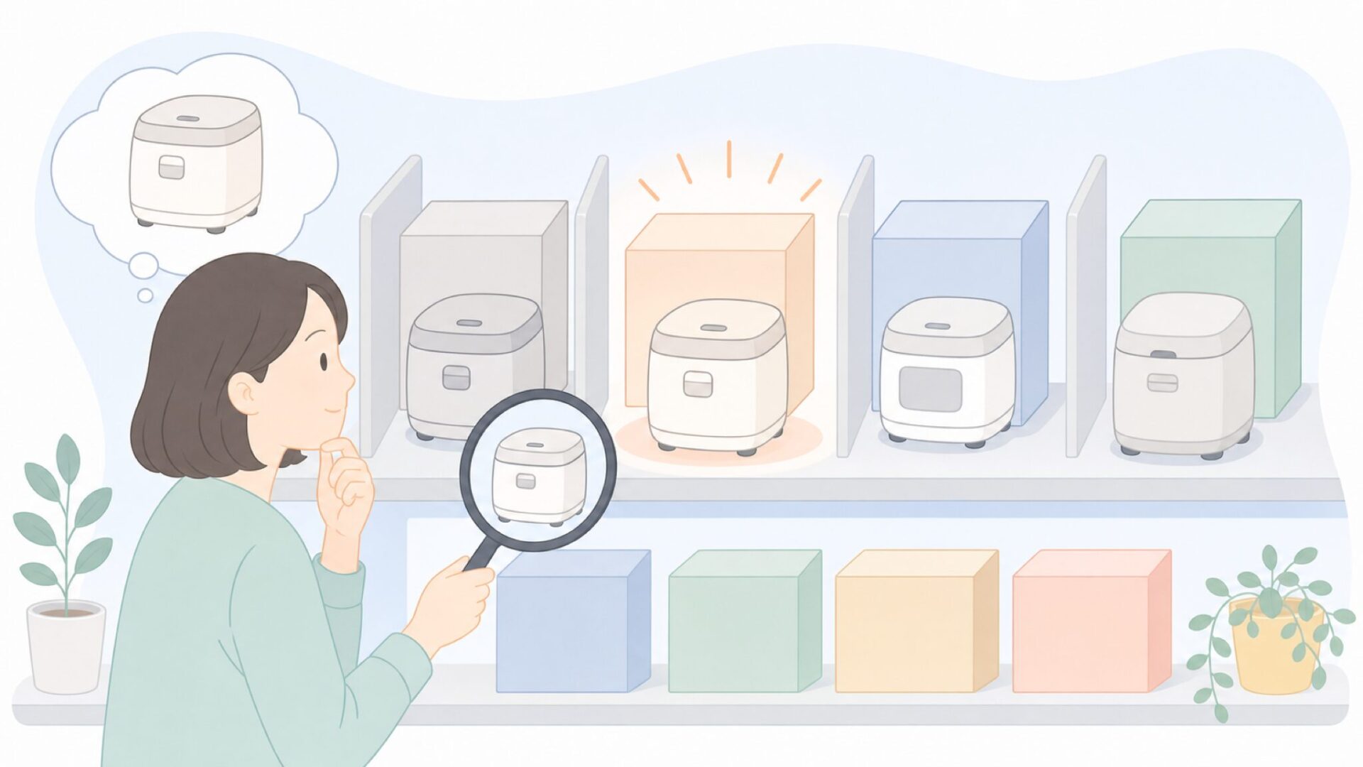 似た製品名の混同を避ける比較イラスト
