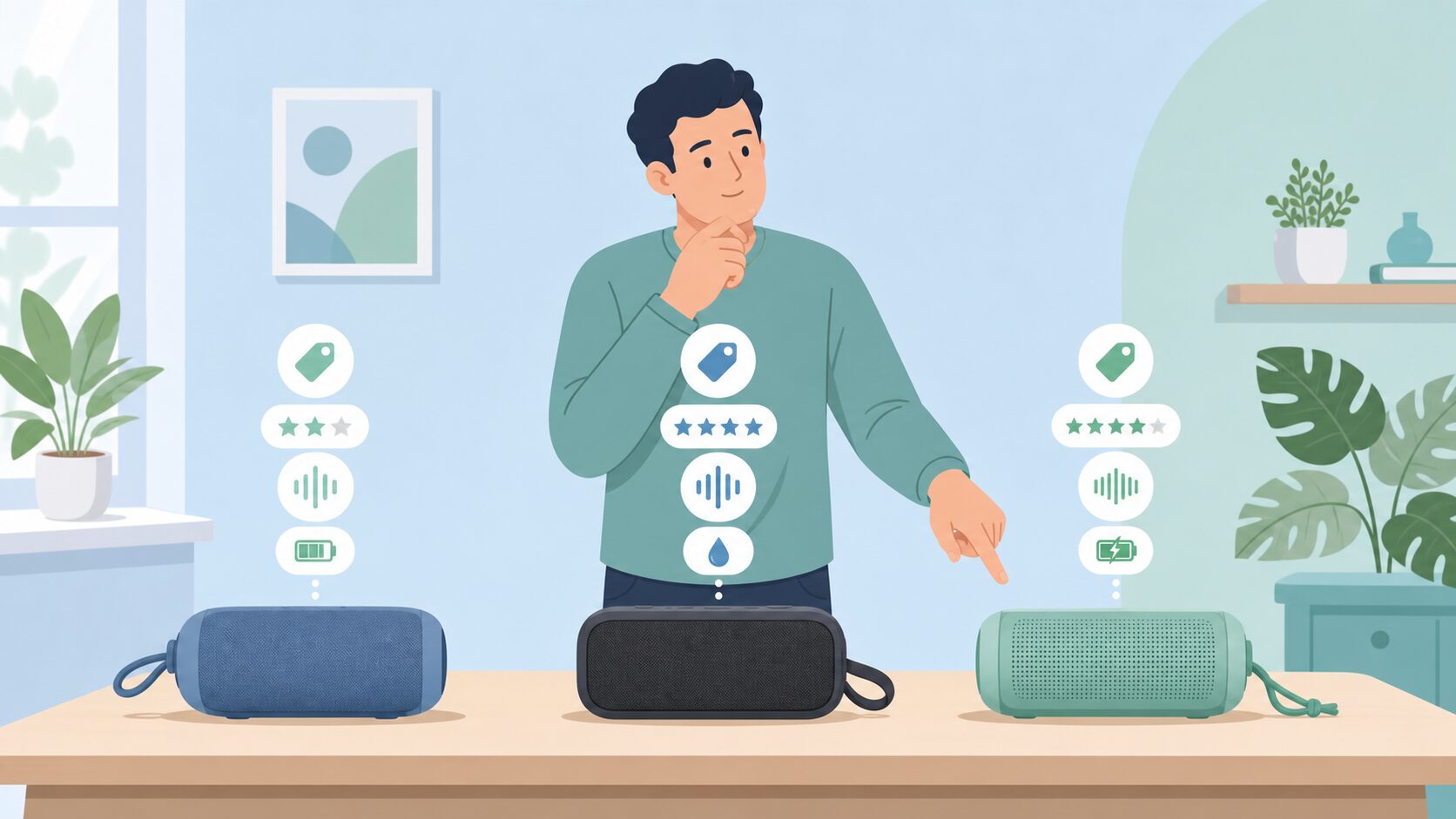 ZoeeTree Audioと競合ブランドを比較検討するイメージ