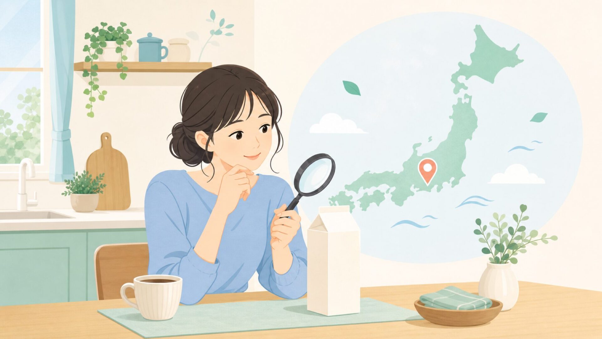 日本発ブランドと分かり安心する女性