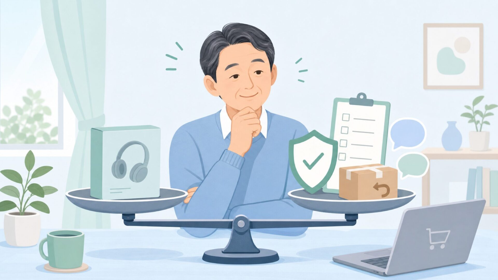 購入判断の基準を確認する人