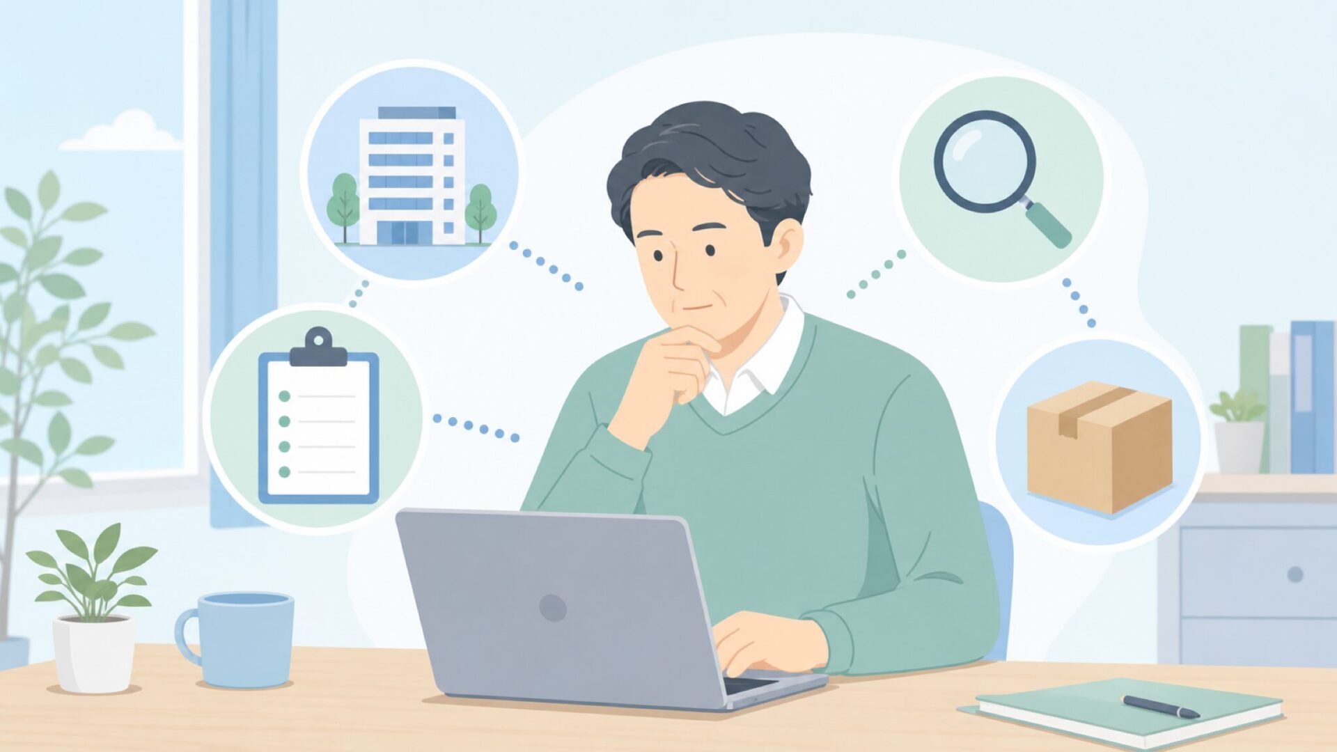 会社情報を確認する購入者