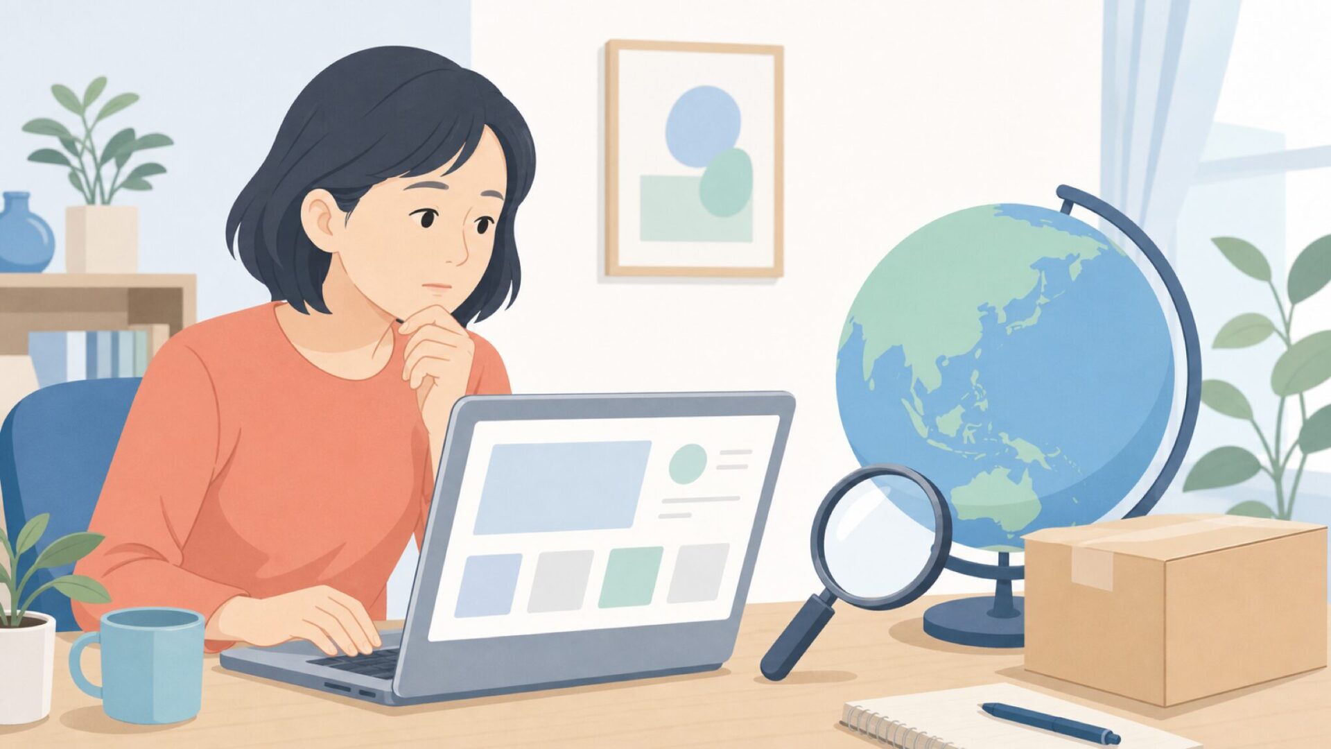 Gimifyの国を調べる購入前ユーザーのイラスト