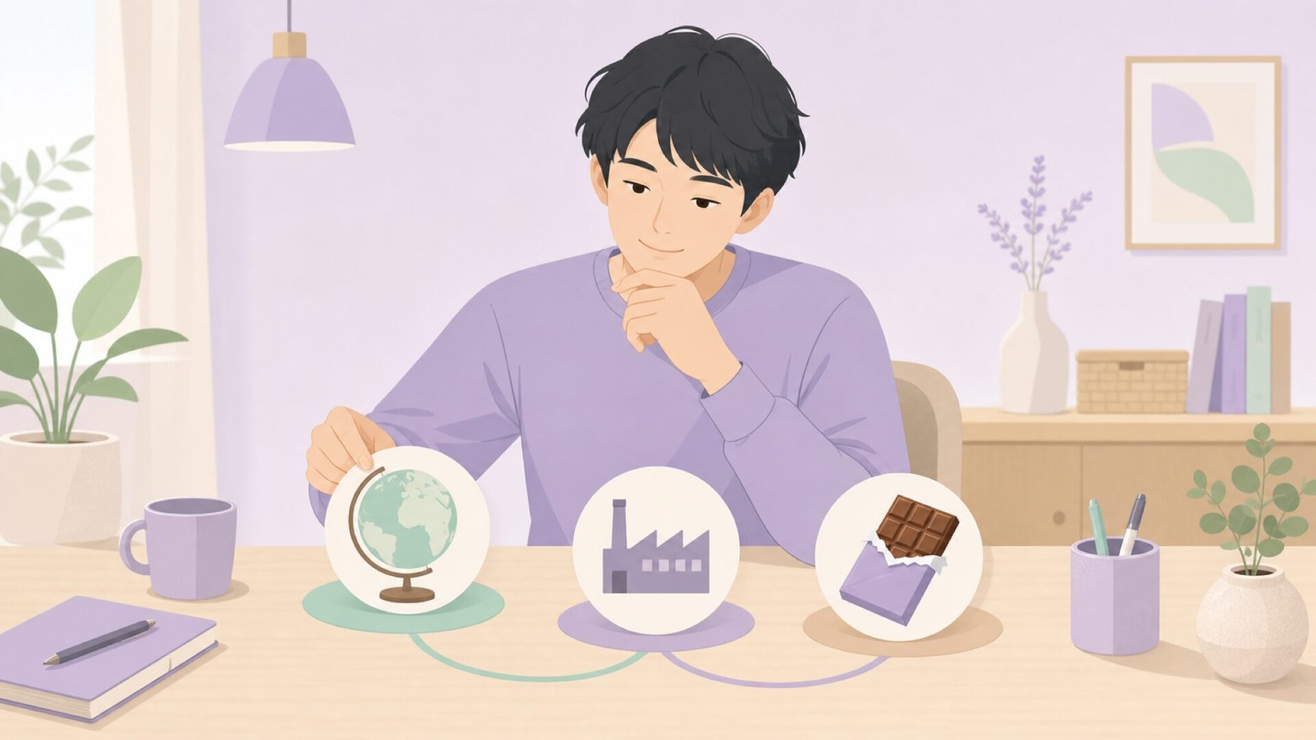 発祥国と運営企業と製造国を整理するイラスト