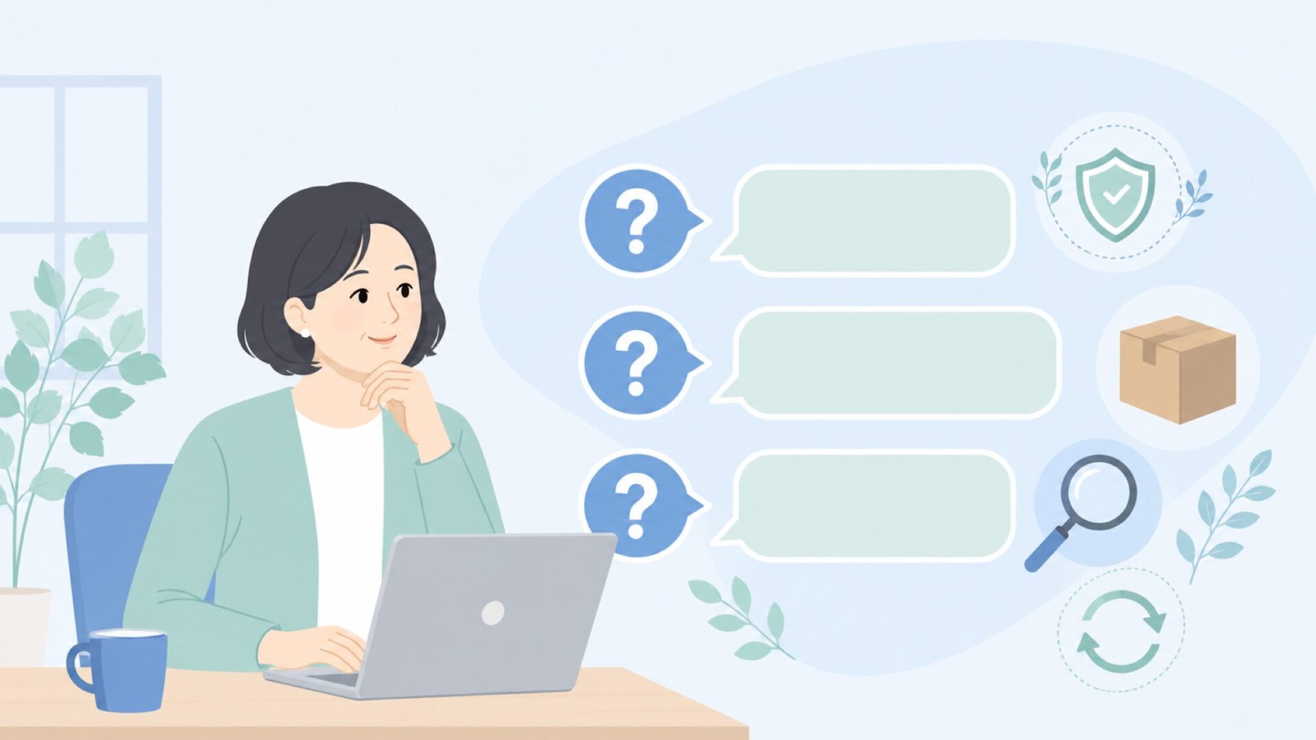 ブランドの疑問を整理するFAQイメージ