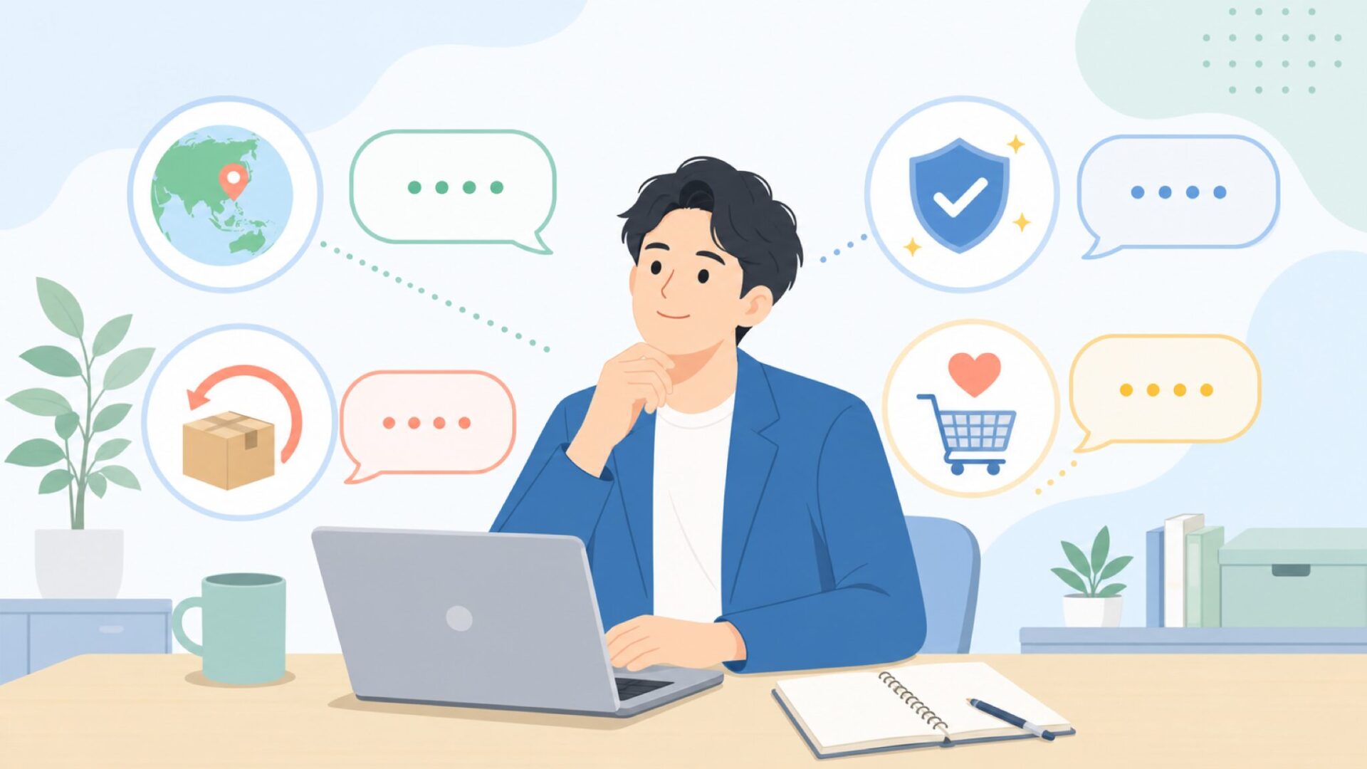 よくある疑問を整理して答えを確認する様子