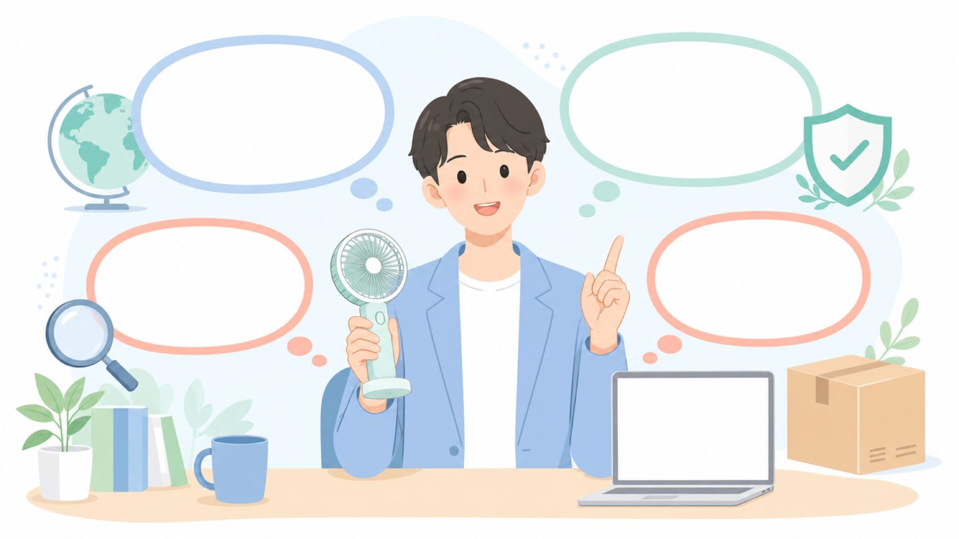 購入前の疑問を整理して解消する様子