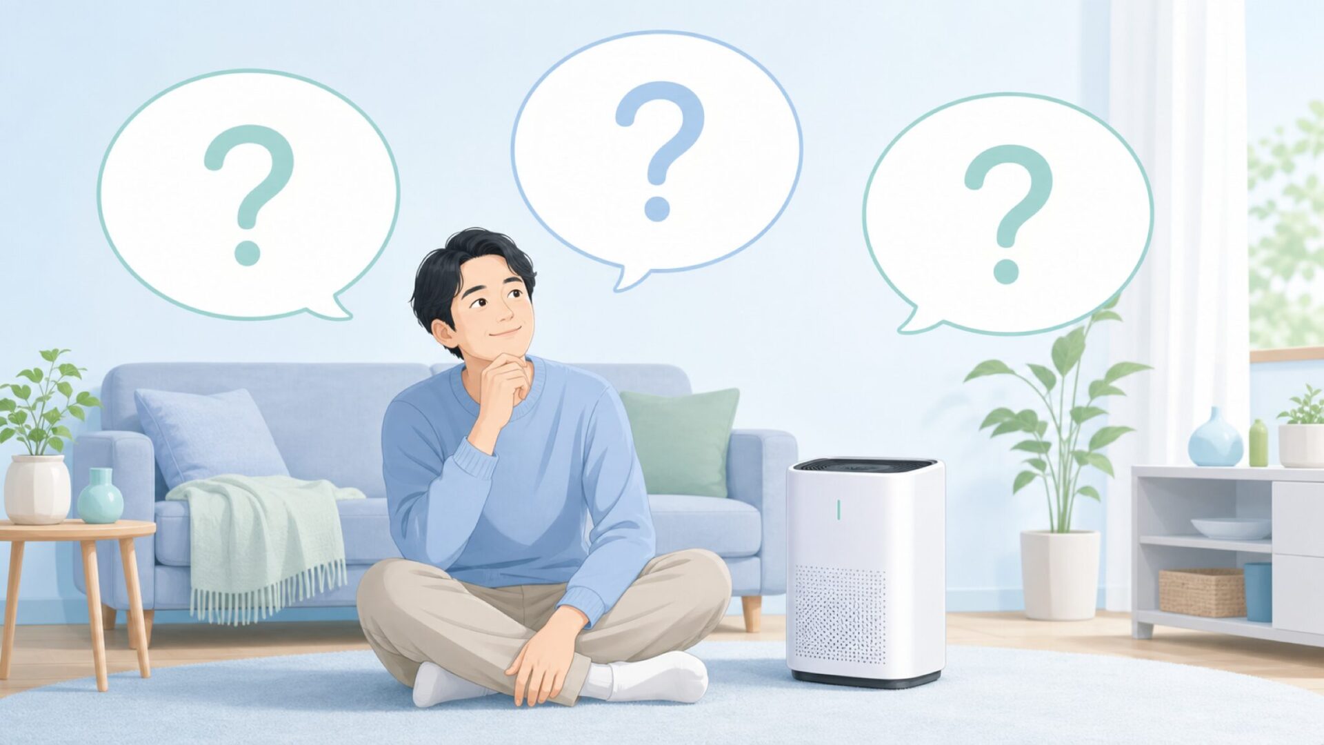 購入前の疑問を確認する人物