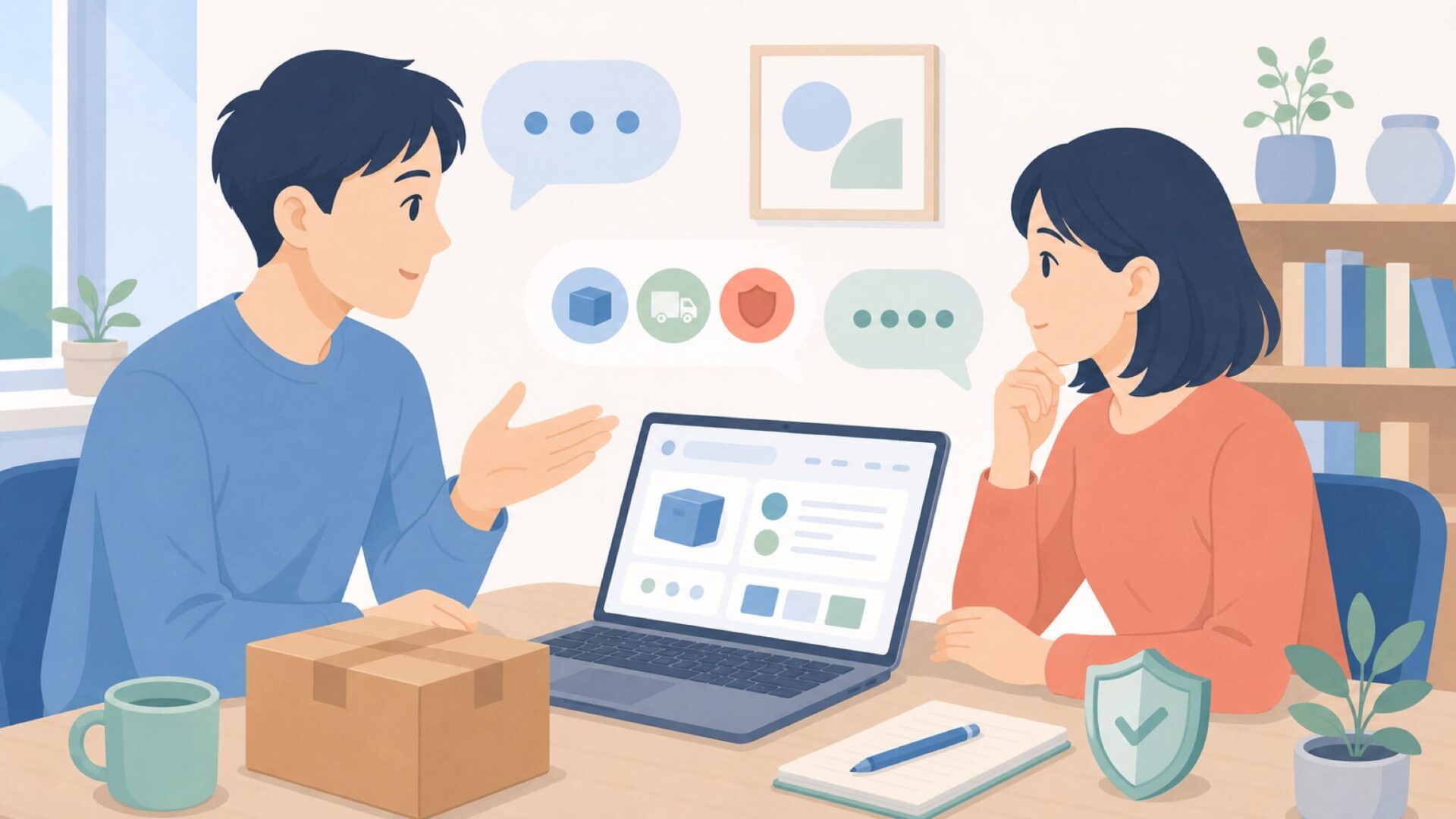 Gimifyの疑問を相談する人物のイラスト