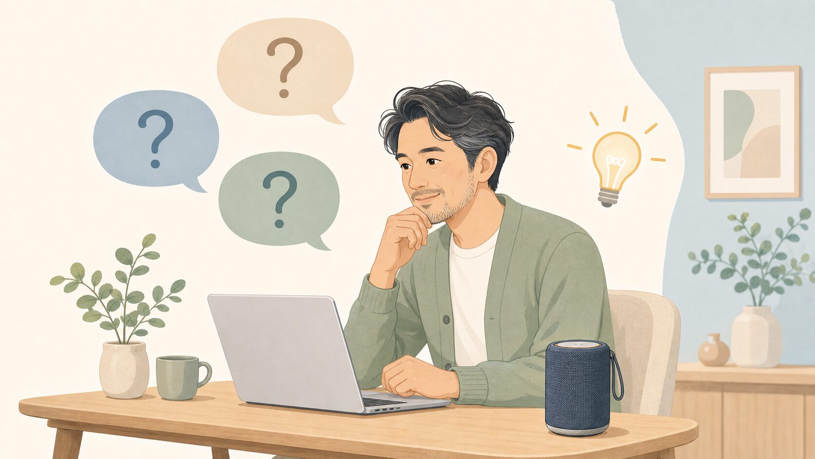 疑問を解消するQ&Aの場面