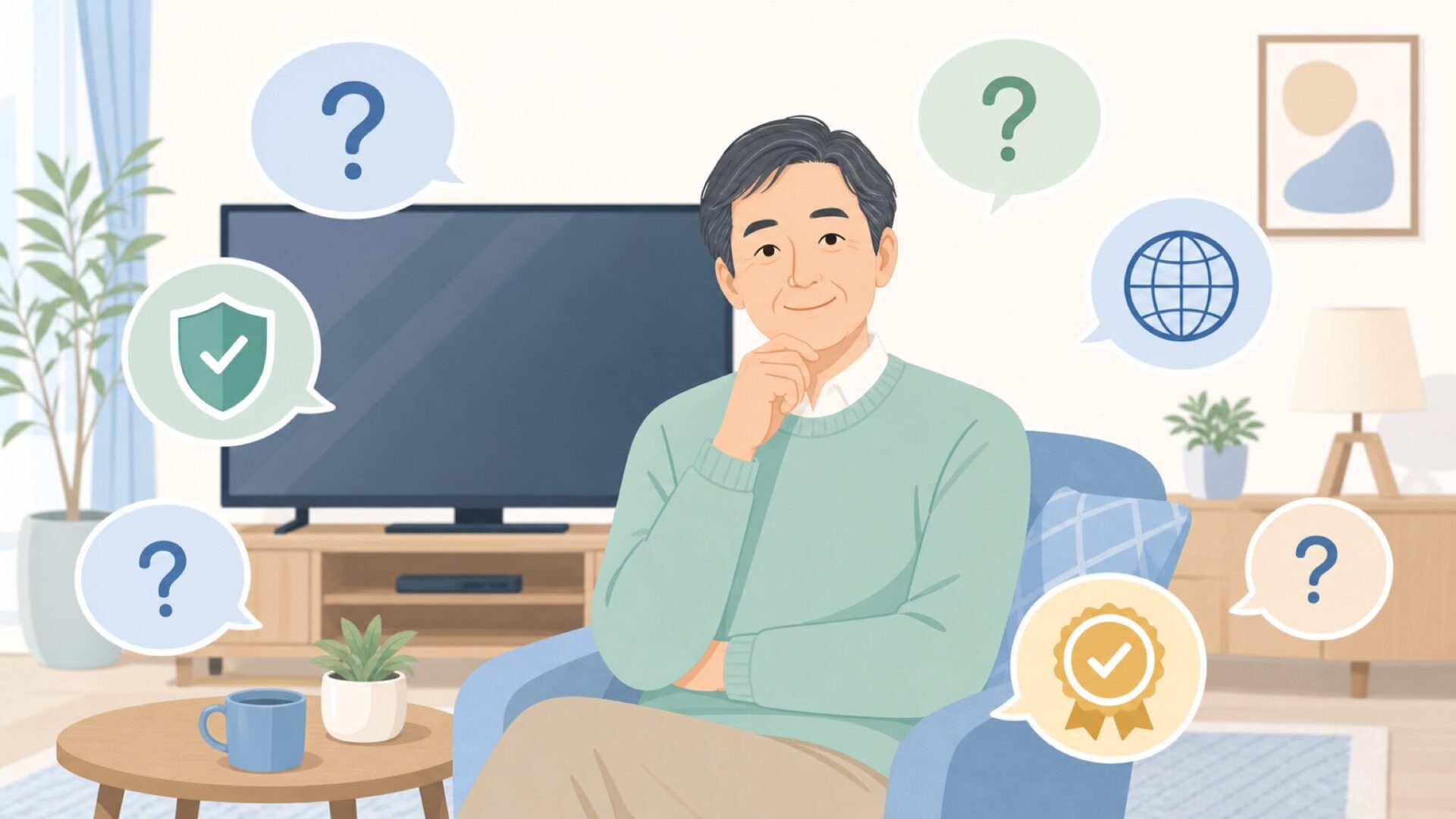 FPDテレビに関するよくある質問のイラスト