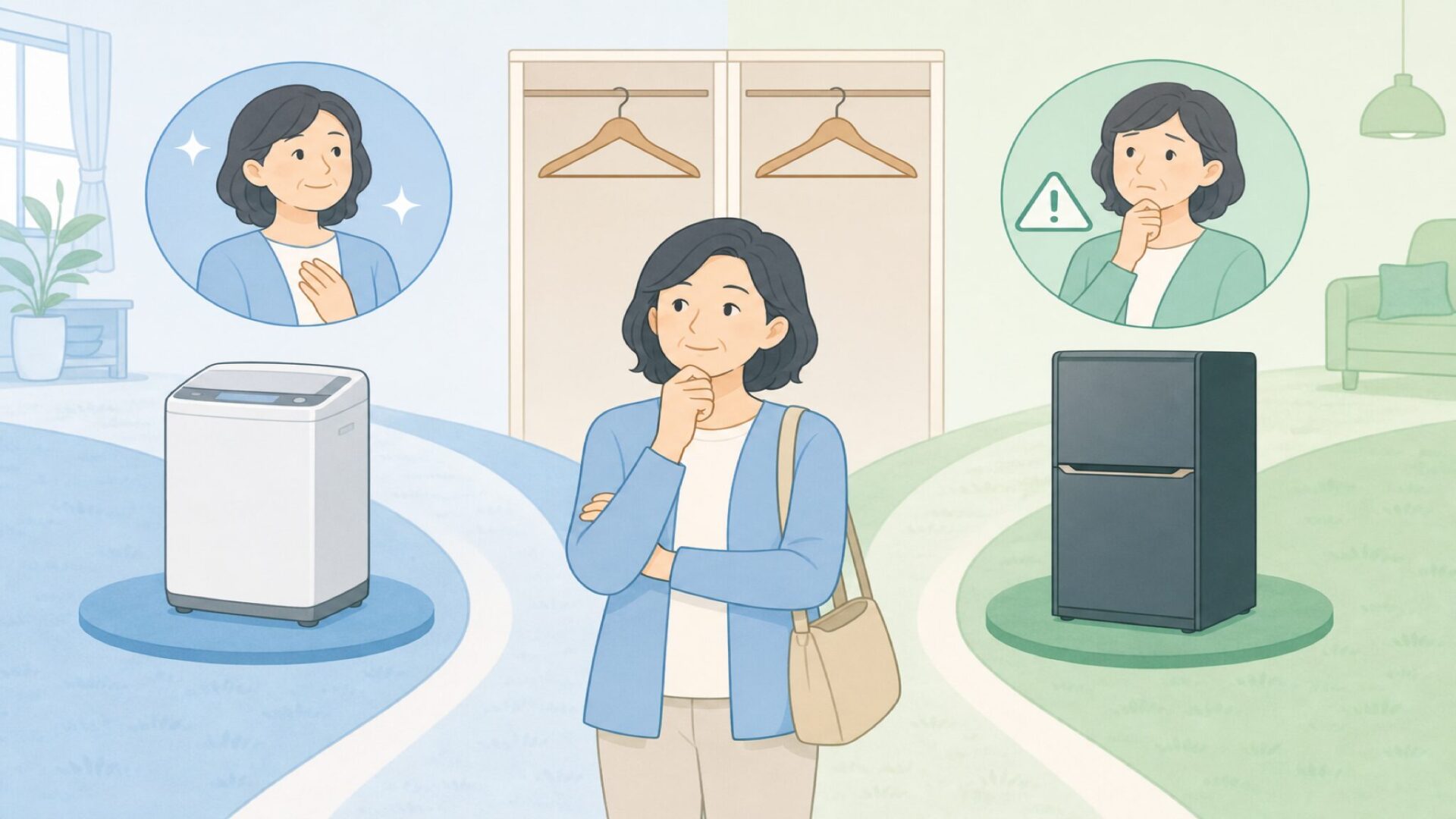 自分に合う購入判断をする女性